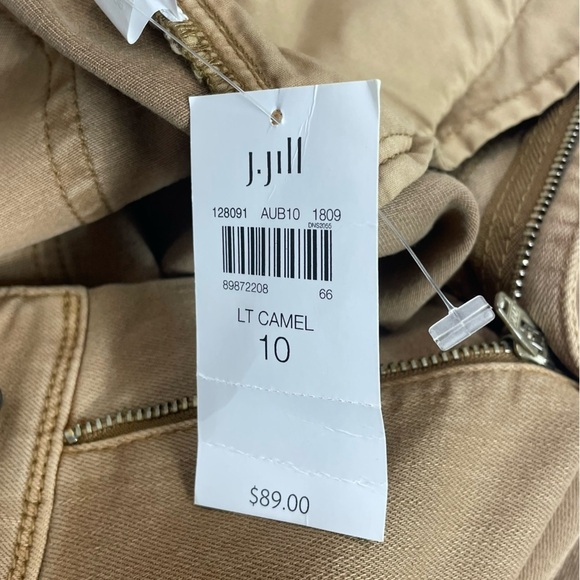 NWT J.Jill Slim Ankle Pants in Light Camel Size 10 - Picture 8 of 8